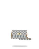 SPRAYGROUND® WALLET EMBOSSED CREAM CHECK TURN LOCK WALLET