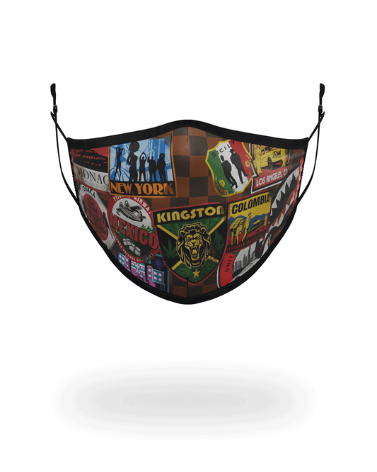 SPRAYGROUND® FACE MASK GLOBAL MOGUL FACE MASK