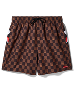 SPRAYGROUND® SWIM PEEKING CHARACTER CHECK SWIM SHORTS