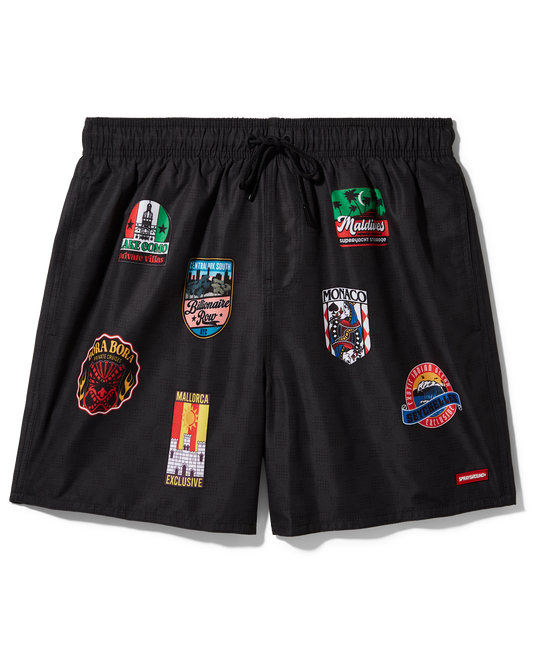 SPRAYGROUND® SWIM GLOBAL MOGUL BILLIONAIRE SWIM SHORTS