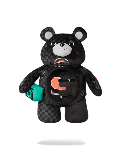 SPRAYGROUND® BACKPACK UNFINISHED SHARK MONEYBEAR TEDDY BEAR BACKPACK