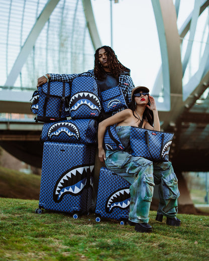 SPRAYGROUND® LUGGAGE MIDNIGHT MAGIC SHARKS IN PARIS HARD SHELL CARRY-ON LUGGAGE