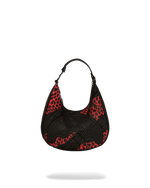 SPRAYGROUND® HANDBAG RED LEOPARD PUFFER VICE SHOULDER BAG