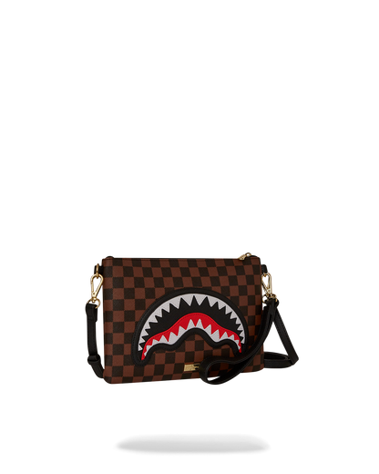 SPRAYGROUND® POUCHETTE SAWTOOTH SHARKS IN PARIS CROSSOVER CLUTCH