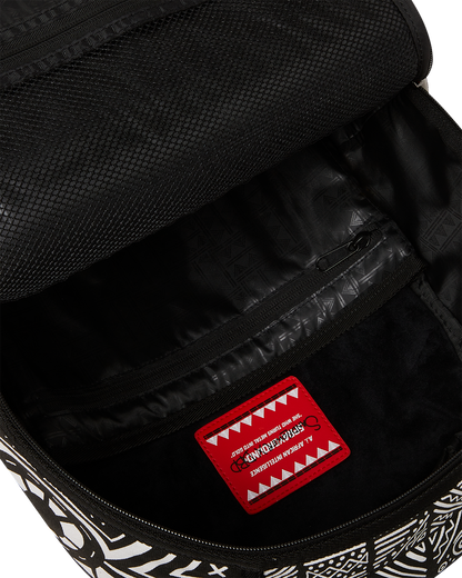 SPRAYGROUND® BACKPACK A.I. AFRICAN INTELLIGENCE THE SKYHAWK BACKPACK - SANDFLOWER COLLAB