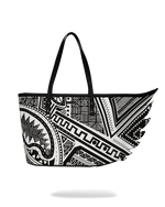 SPRAYGROUND® TOTE A.I. AFRICAN INTELLIGENCE THE SKYHAWK WING TOTE - SANDFLOWER COLLAB