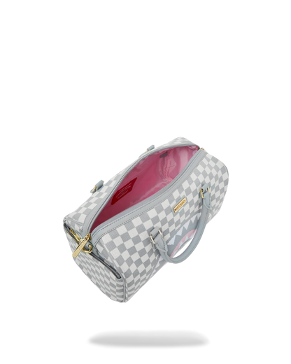 SPRAYGROUND® DUFFLE KNIT SHARKS IN PARIS IN CREAM MINI DUFFLE